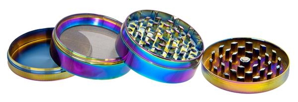 1 Metall Mühle Grinder Pollinator 4-part ø 63mm Rainbow